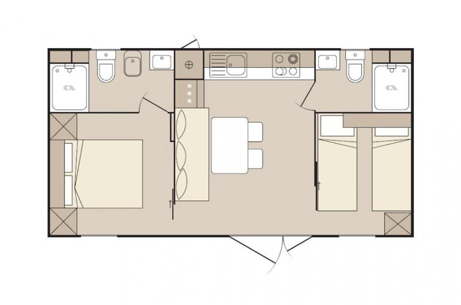 New Adria Mobile Home - Camp Vala Оребич Екстер'єр фото